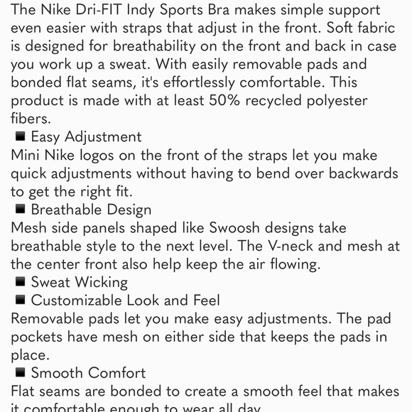 NWT Nike Indy Bra in Pinksicle/White Logo - Picture 8 of 9